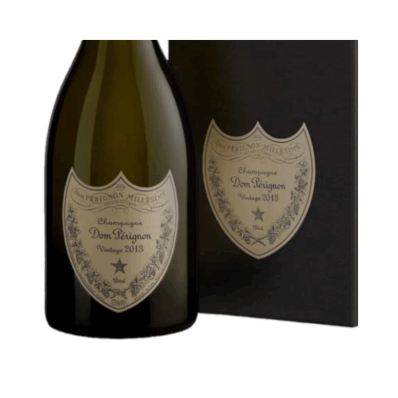 Dom perignon champagne with closeup shot